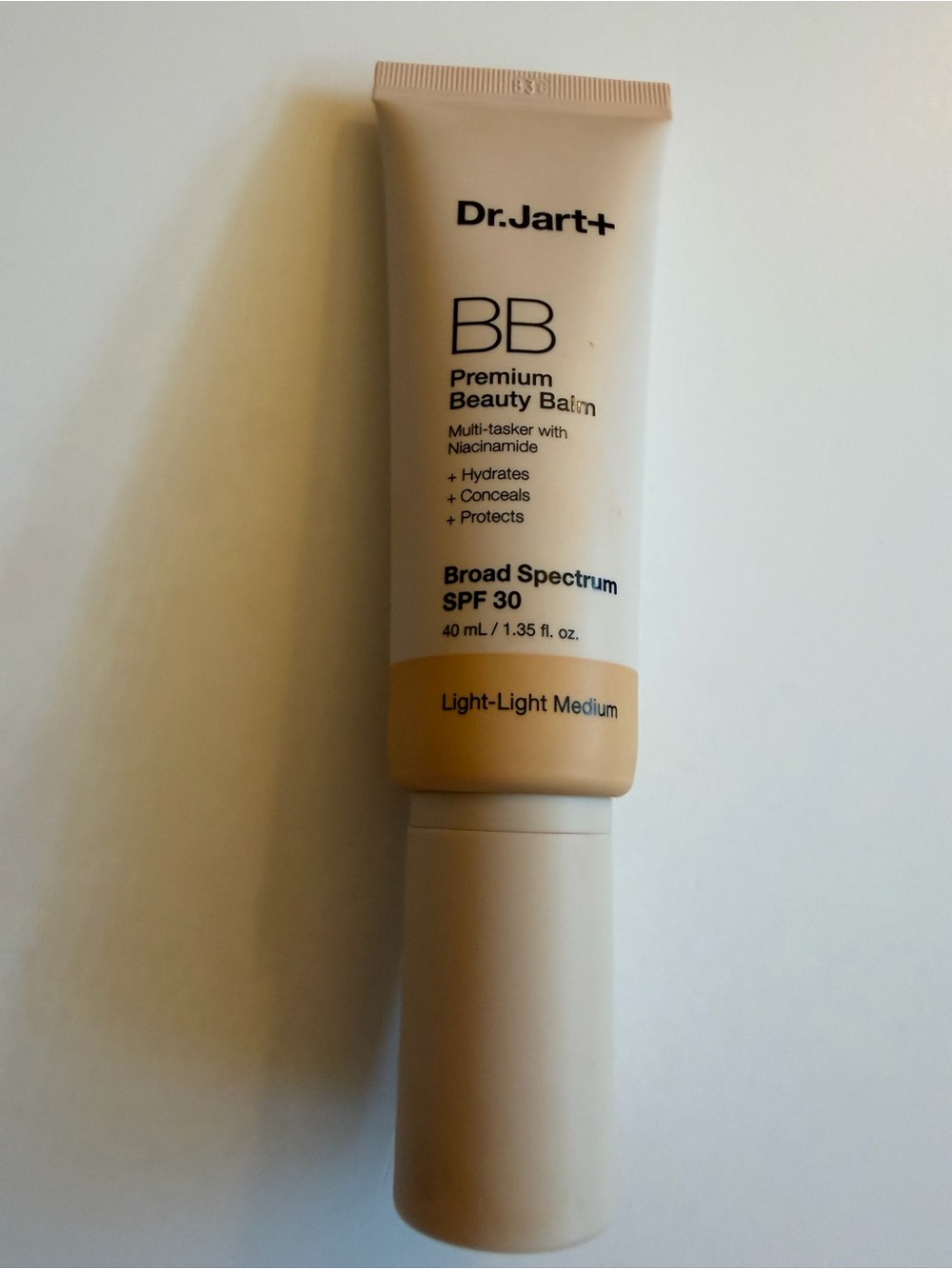Dr. Jart BB Premium Beauty Balm SPF 30 - Light/Light Medium swatched once